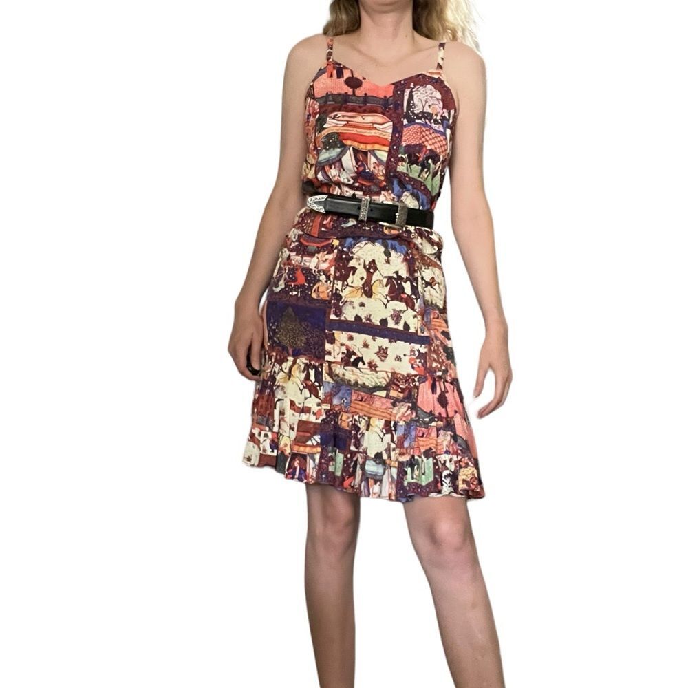 Jam’s World Emperor Print Two Piece Tank Top Skirt Set M Top L Bottoms